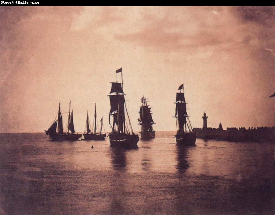 Gustave Le Gray Ship leaving  Harbor